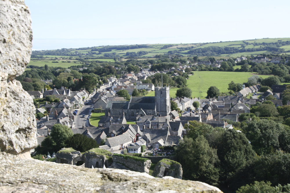 Corfe Village from the Castle Rob Jayne