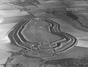 Maiden Castle 1930 excavations