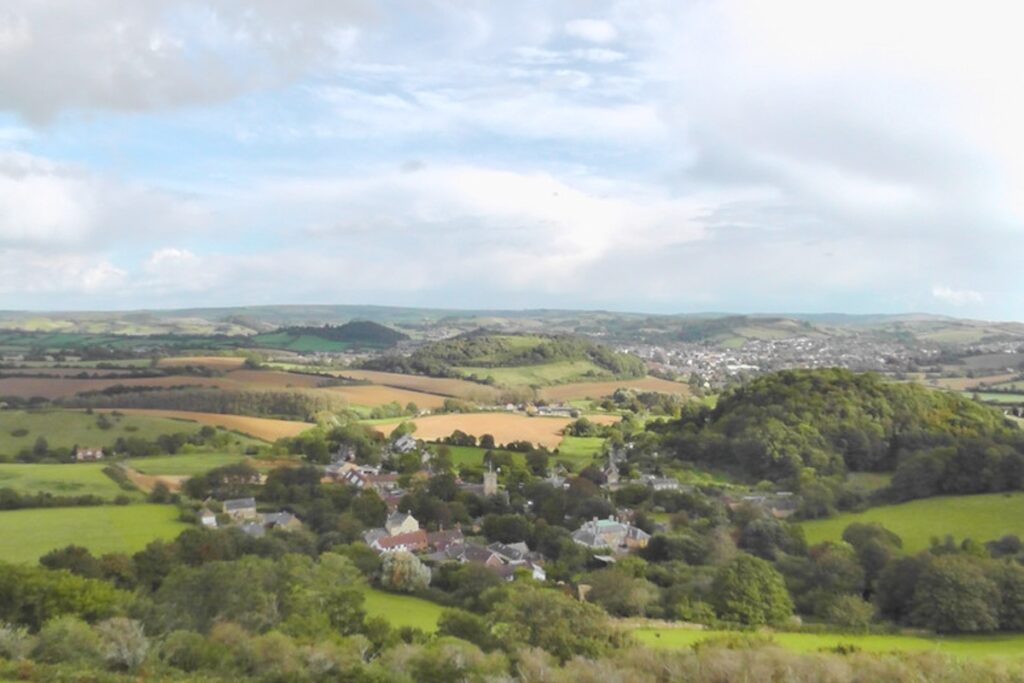 View from Colmer’s Hill over Symondsbury, Dorset, taken by Rob Jayne